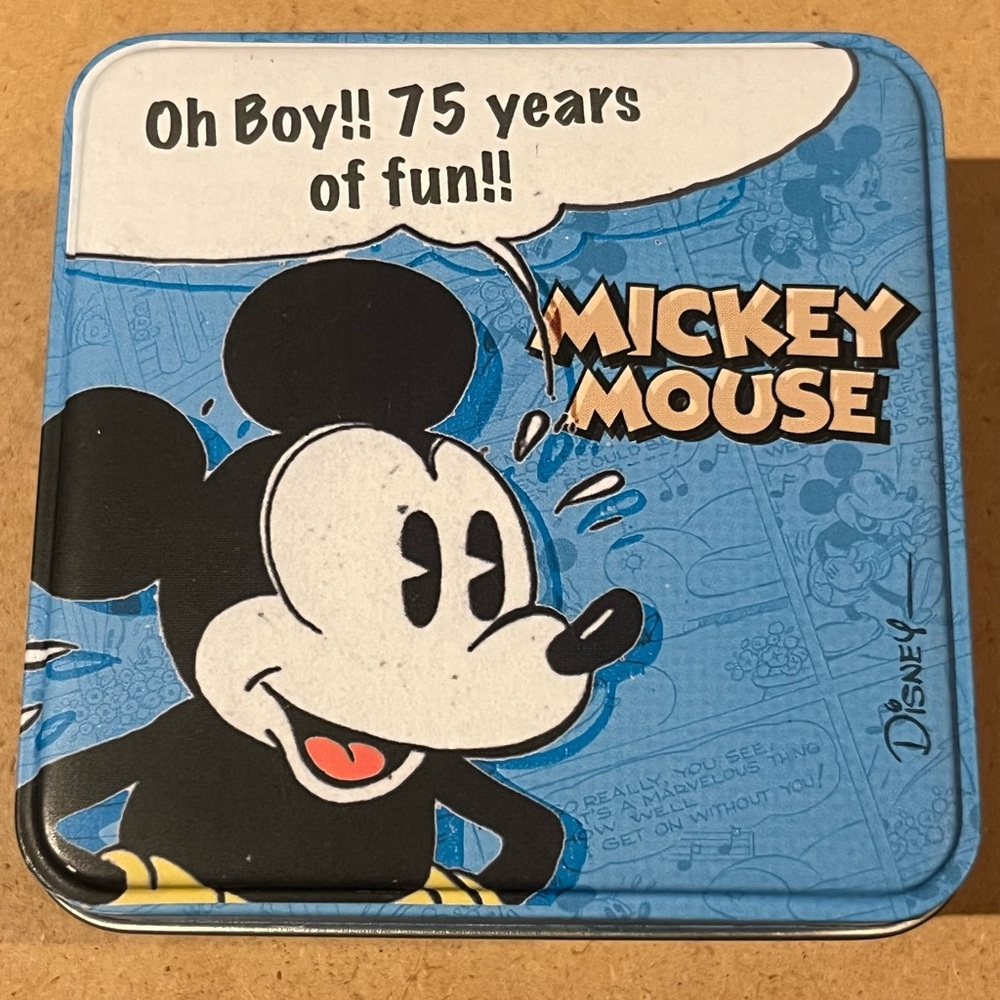 Disney Mickey Mouse 75 Years of Fun Collectible Tin Limited Edition